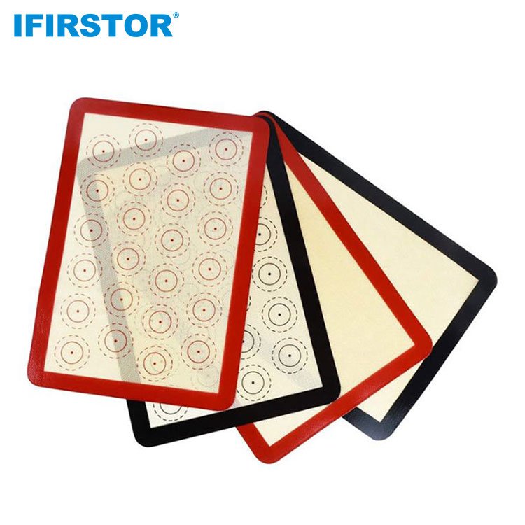 Manufacturer Private Label Customized Multi-Functional Non-Stick Fiberglass Cake Roll Mat Silicone Baking Mat