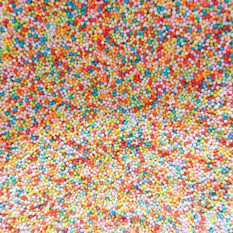2mm Edible Cake Sprinkles Round cake Rainbow Sprinkles for Baking