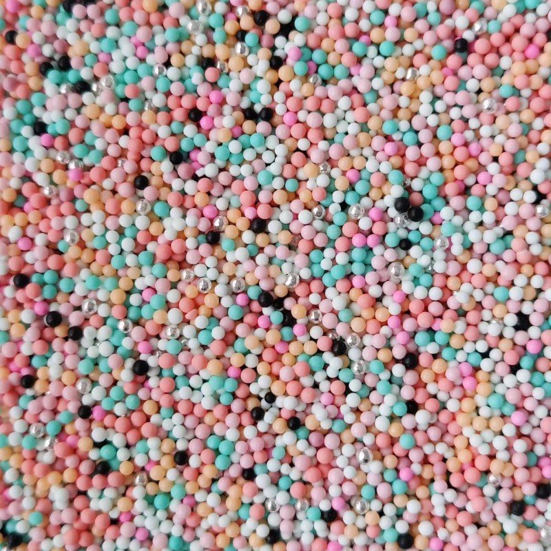 2mm Edible Cake Sprinkles Round cake Rainbow Sprinkles for Baking