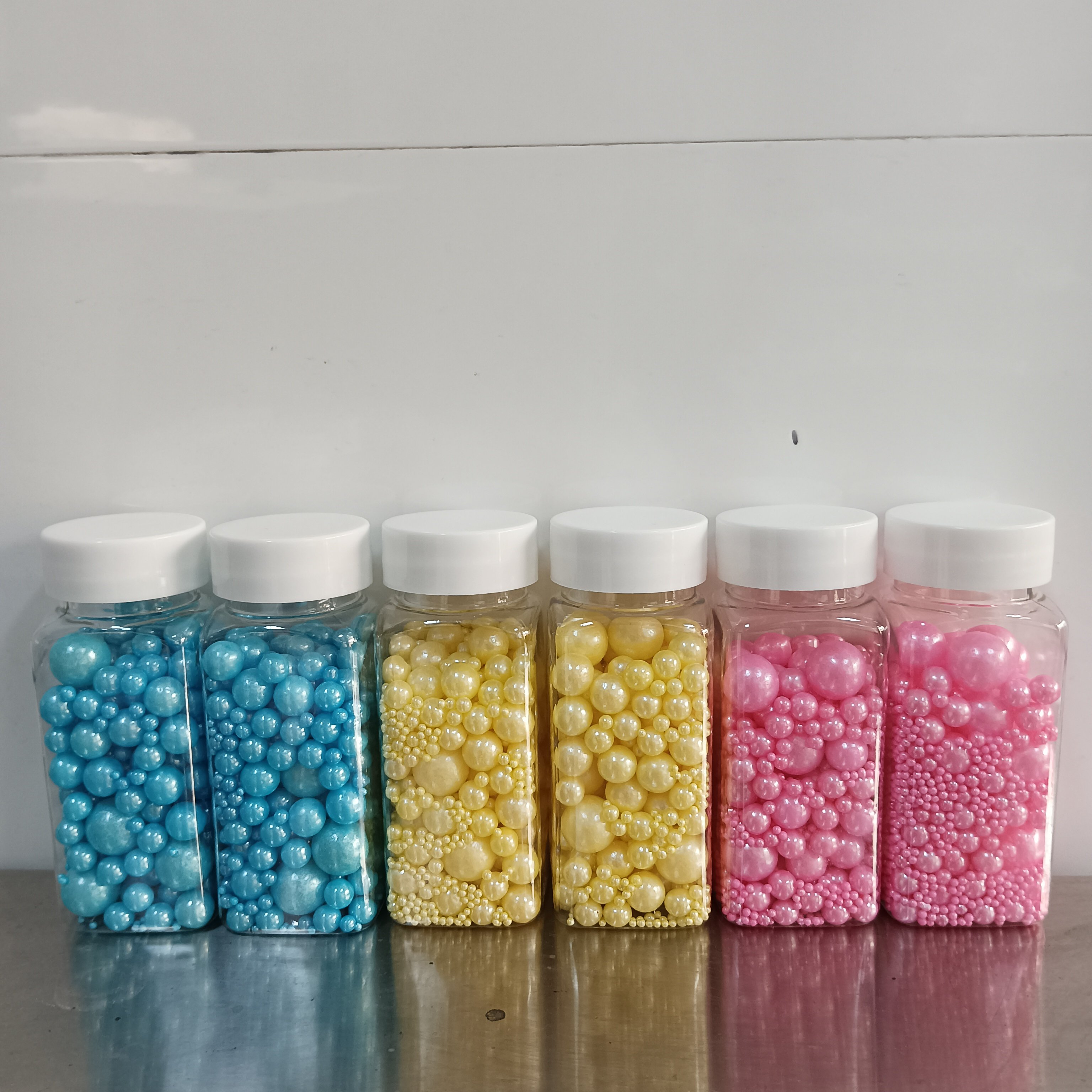 Solid Gold Sugar Ball Edible Cake Sprinkles Mixed Pearls Beads Food Coloring Bakery decoration ingredients Valentine's Day