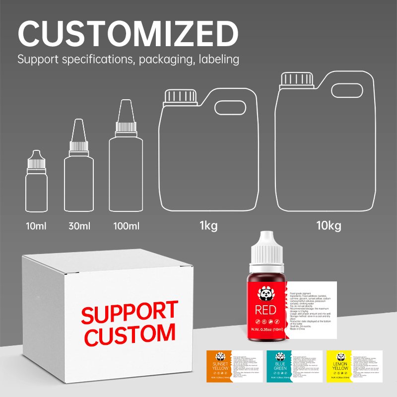 Cocosir Customizable Hot Sale Food Coloring 24 Color Liquid Set Dye for Baking Cookies Decorations Cooking and Slime 5ml