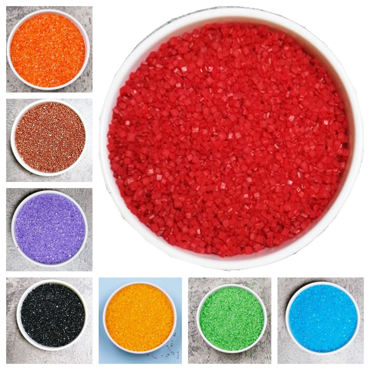 Cotton candy machine special raw materials color fruity sugar white sugar coarse color sand sugar Fruity marshmallows