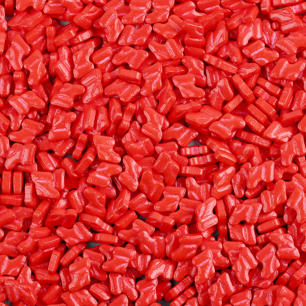 Christmas red socks pressed candy wholesale price bake ingredients edible decoration sprinkles candy for cake decoration