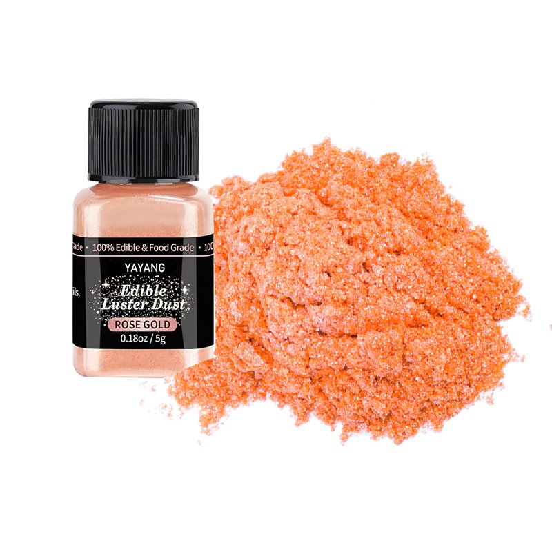 Edible Glitter food grade 10g bottle peach pink edible luster dust for drinks