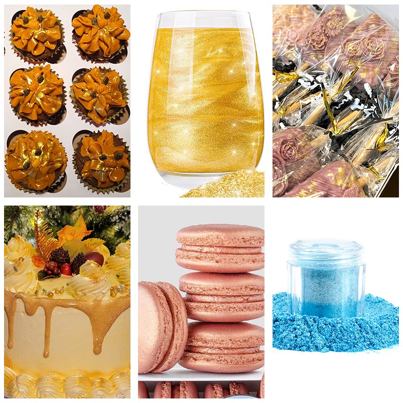 Edible Luster Dust Wholesale Edible Shimmer Glitter Baking Ingredients