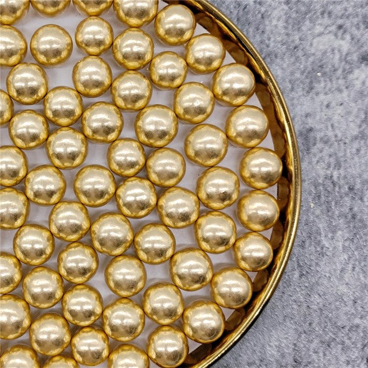 Skytop Luxury Edible Cupcake Decorated Sugar Beads Gold Sugar Needle Silver Cake Baking Sprinkles Gold Ball For Cake Decoration
