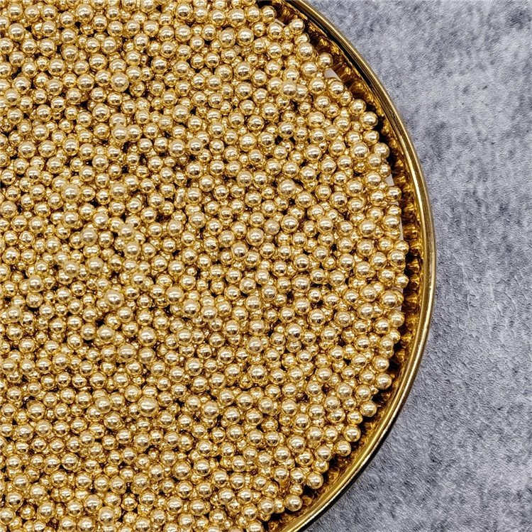 Skytop Luxury Edible Cupcake Decorated Sugar Beads Gold Sugar Needle Silver Cake Baking Sprinkles Gold Ball For Cake Decoration