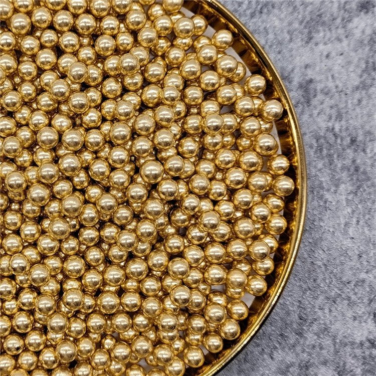 Skytop Luxury Edible Cupcake Decorated Sugar Beads Gold Sugar Needle Silver Cake Baking Sprinkles Gold Ball For Cake Decoration