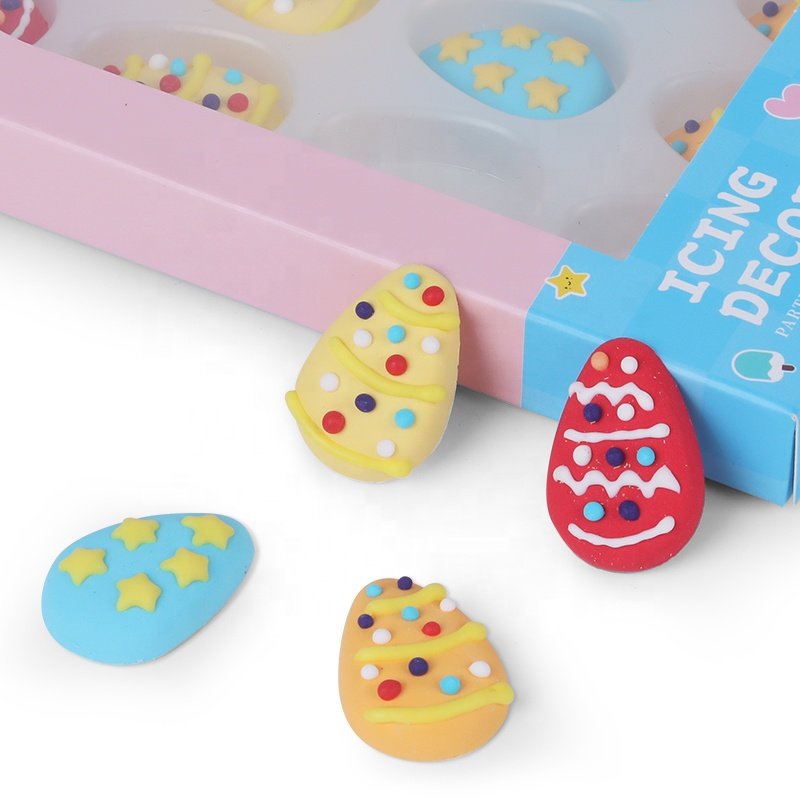 2023 colourful egges candy edible cake decorating kit bakery decoration ingredients sprinkles for easter cake decoration