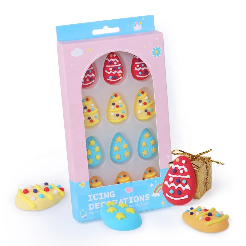 2023 colourful egges candy edible cake decorating kit bakery decoration ingredients sprinkles for easter cake decoration