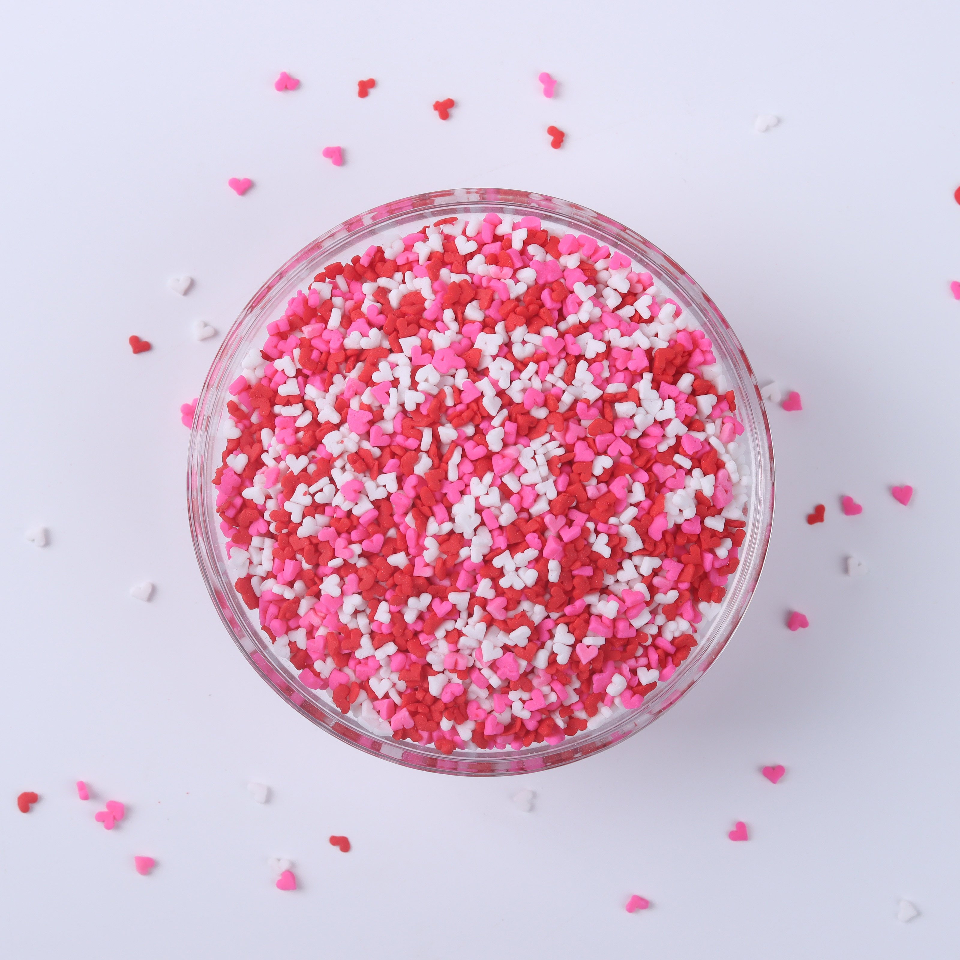 Lovebakery Heart Confetti Sprinkles Mixes Valentine's Day Edible Cake Sprinkles Decoration Cake Candy for Baking Decoration