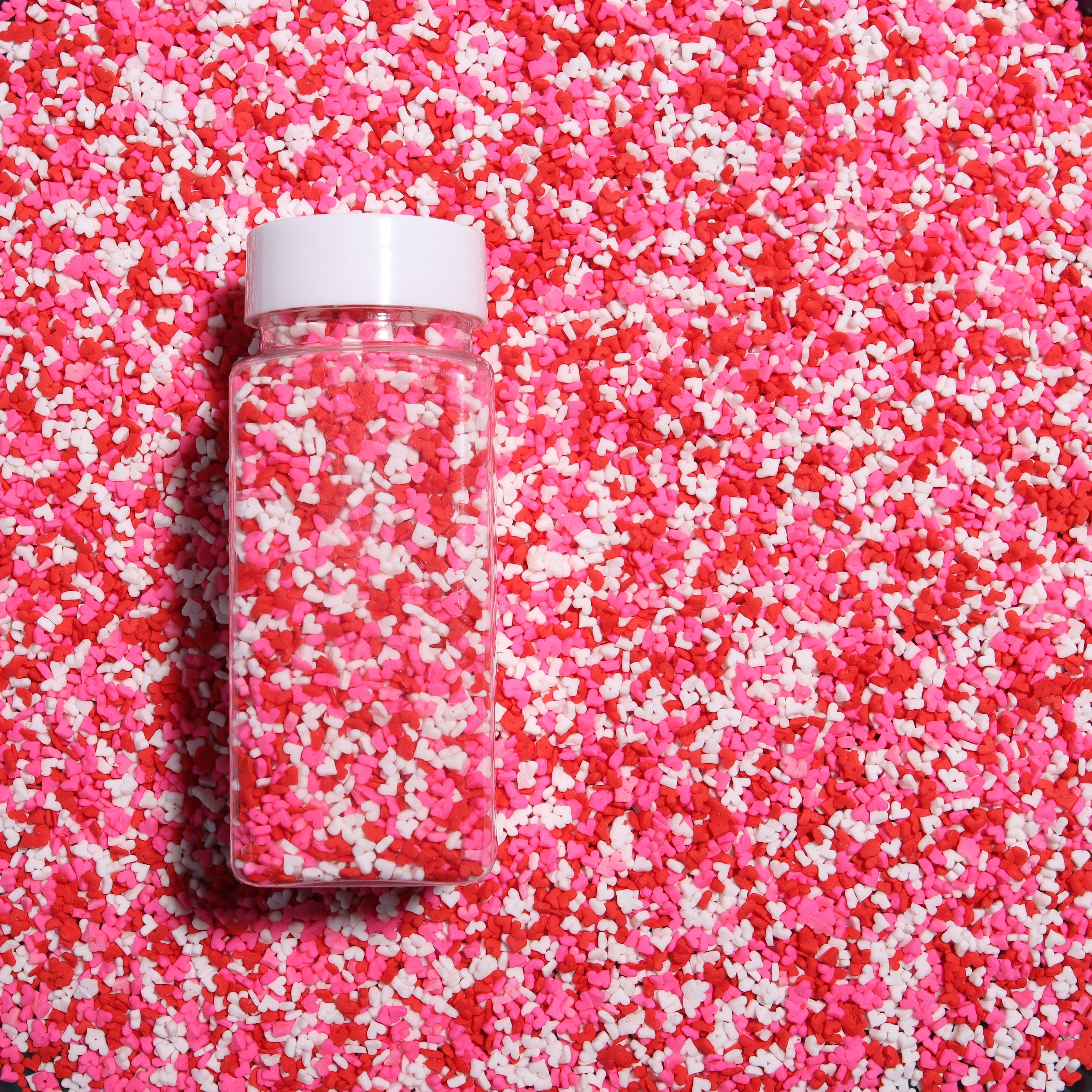 Lovebakery Heart Confetti Sprinkles Mixes Valentine's Day Edible Cake Sprinkles Decoration Cake Candy for Baking Decoration