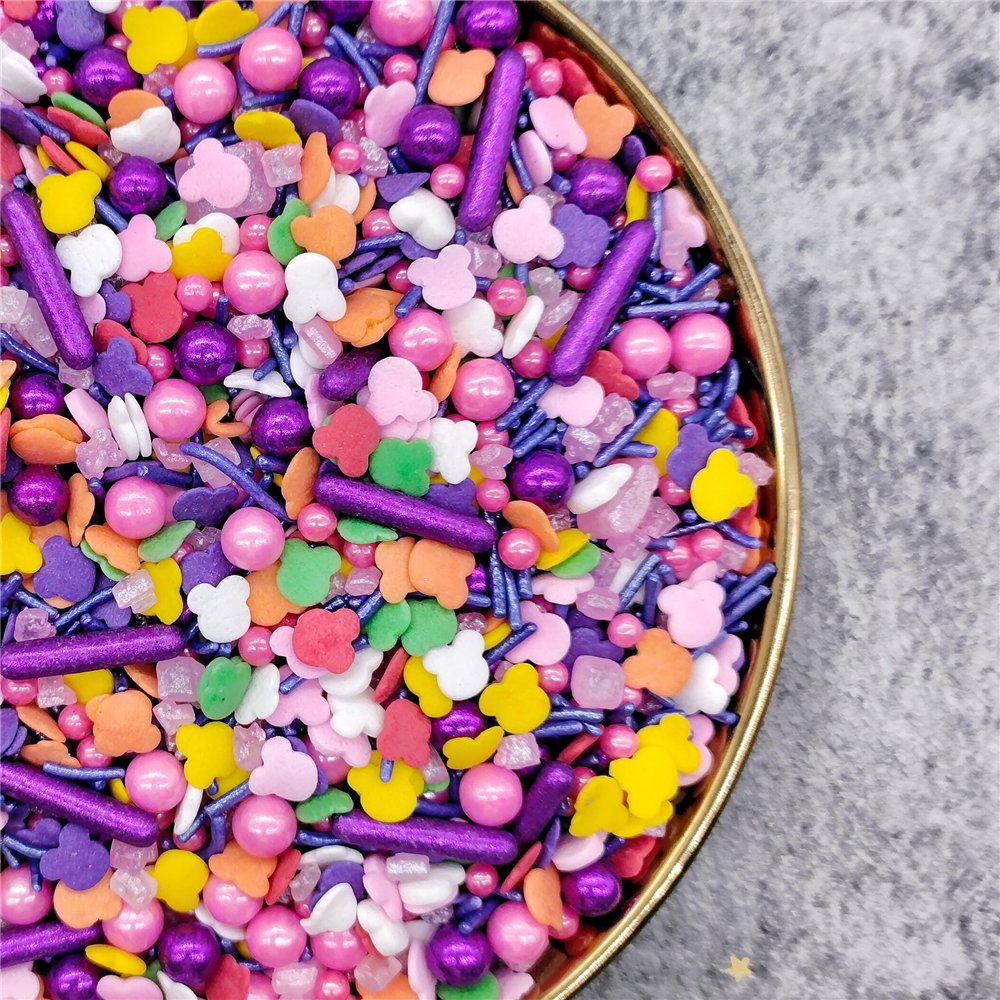120g Mixed Colorful Edible Sprinkles Sugar Beads For Bakery Decoration Ingredients