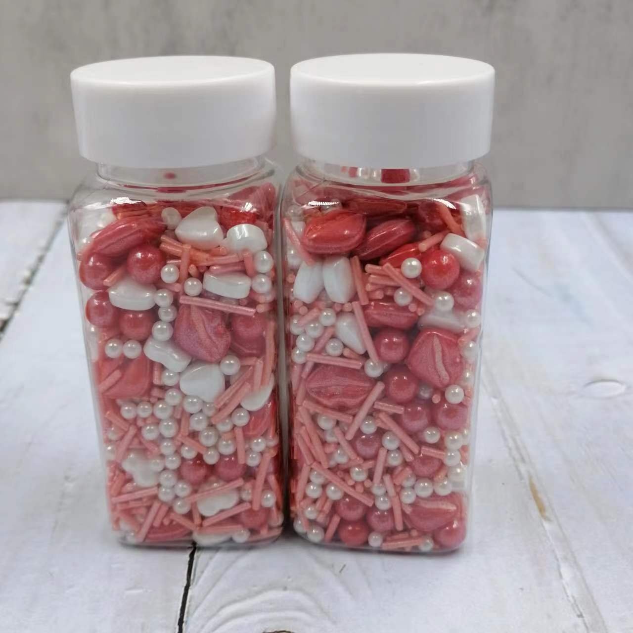 Metallic Rod Christmas Mixes Edible Sprinkles Sugar Pearls Beads for Cake Decorating Cake Decorating Supplies Edible Sprinkles