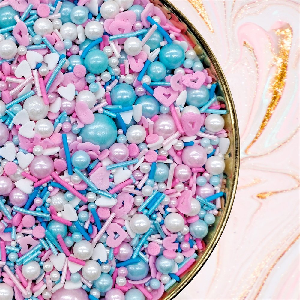 Wholesale Supplies bakery decoration ingredients sprinkles solid valentines edible sprinkles sugar beads for cake decorations