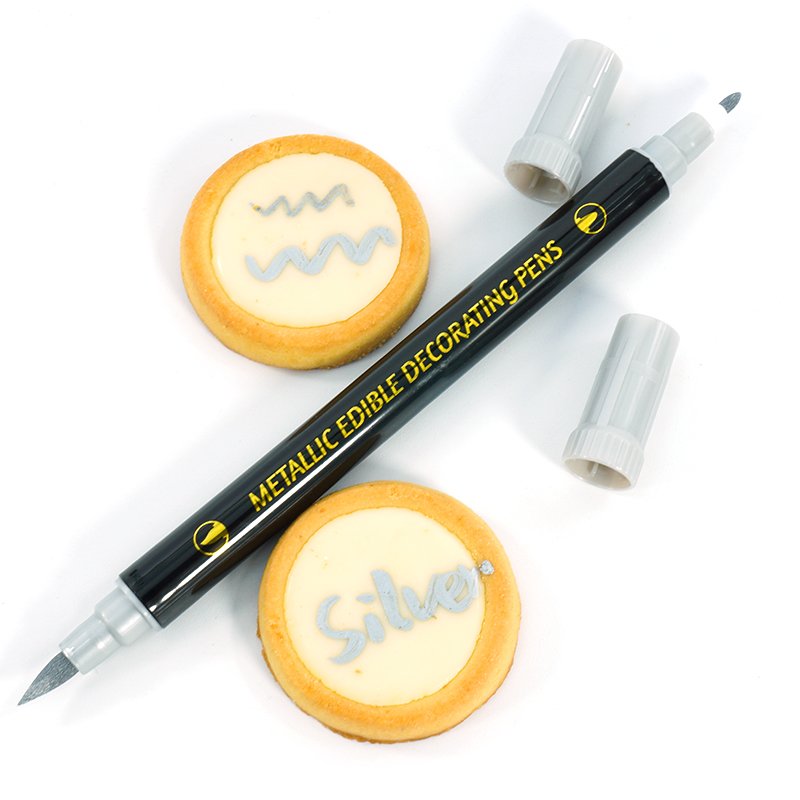 Good Effect Food Grade Edible Metallic Pen Cake Decorating Tools Metallic Edible Markers