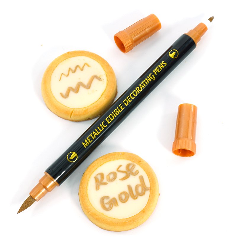 Good Effect Food Grade Edible Metallic Pen Cake Decorating Tools Metallic Edible Markers