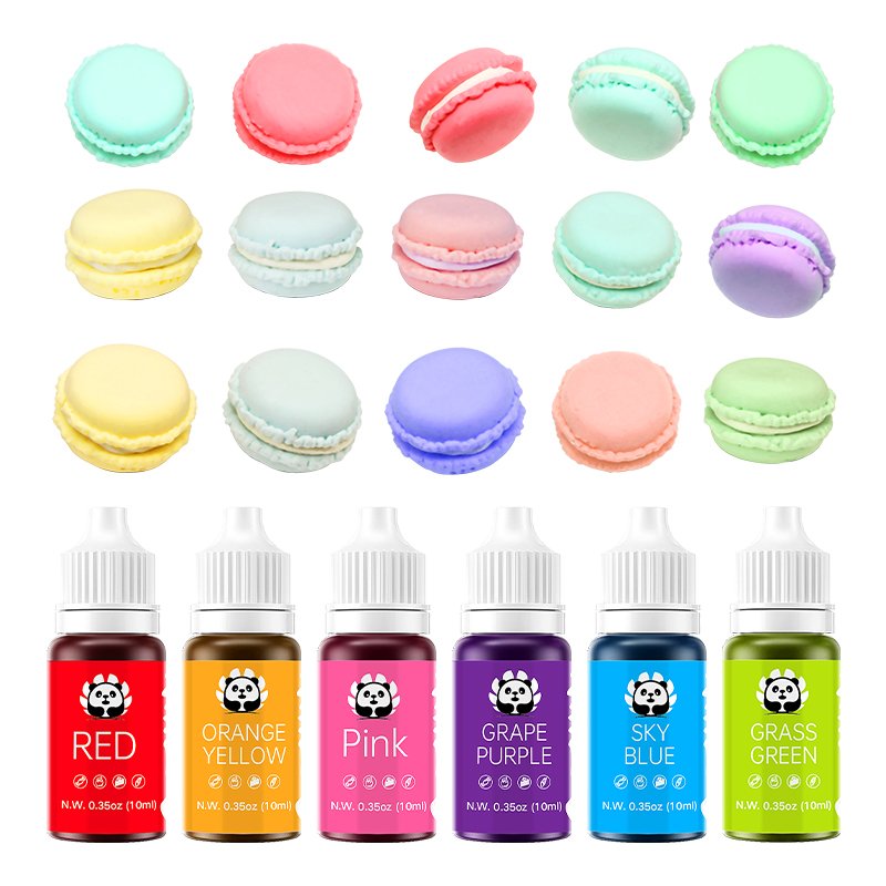 Chromapanda Factory Food Water Coloring Pigment Liquid 24 Colors for Fondant Macaron Decorative Cakes DIY Baking Edible Pigment