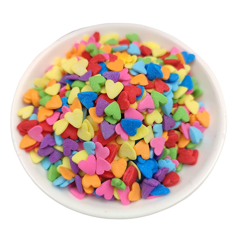 Newest colored ribbon confetti candy cake decoration sprinkle reasonable price sprinkles manufacturer for cake decorations