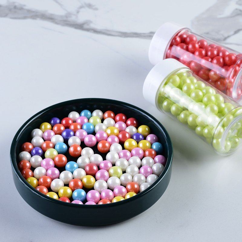10mm rainbow colorful sugar beads bakery ingredients wholesalers sprinkles candy factory for cake decoration