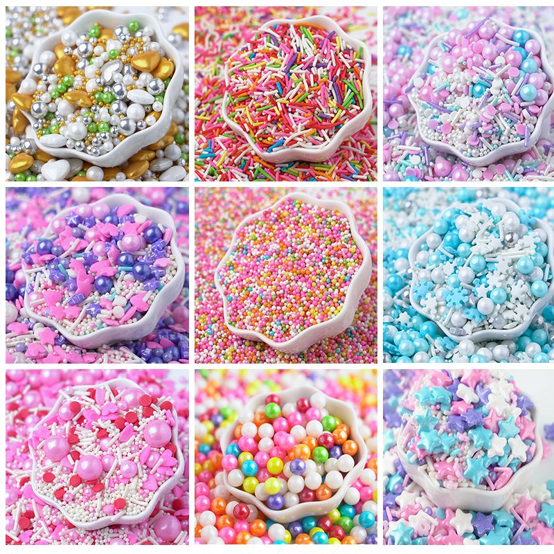 Luxury Fancy Sprinkles for Bakery Decoration Mixed Edible Sugar Pearl Bag Packaging Free Ningbo Solid with 24 Months Shelf Life