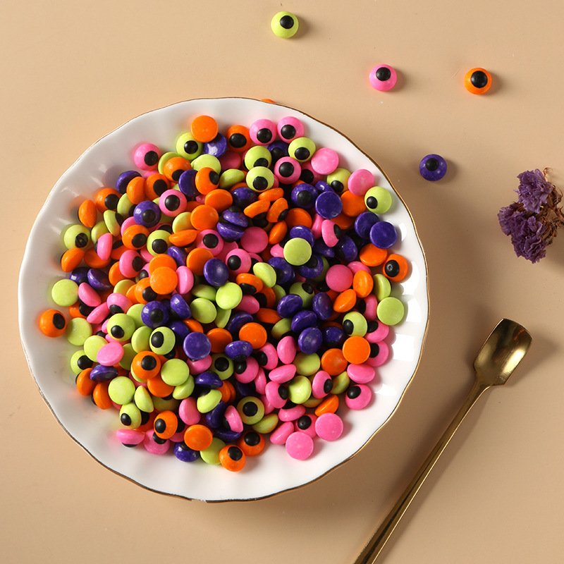 Halloween Baking Ingredients Cake Decoration Candy Edible Sugar Coloured Eyes Shaped Sprinkles