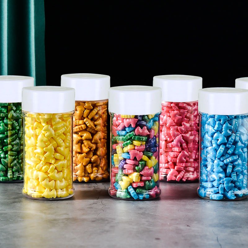 7 Colors Pearl Pressed Candy Edible Cake Topper Bakery Decoration Ingredients Candy Sprinkles Cake Decoration for Baking Art