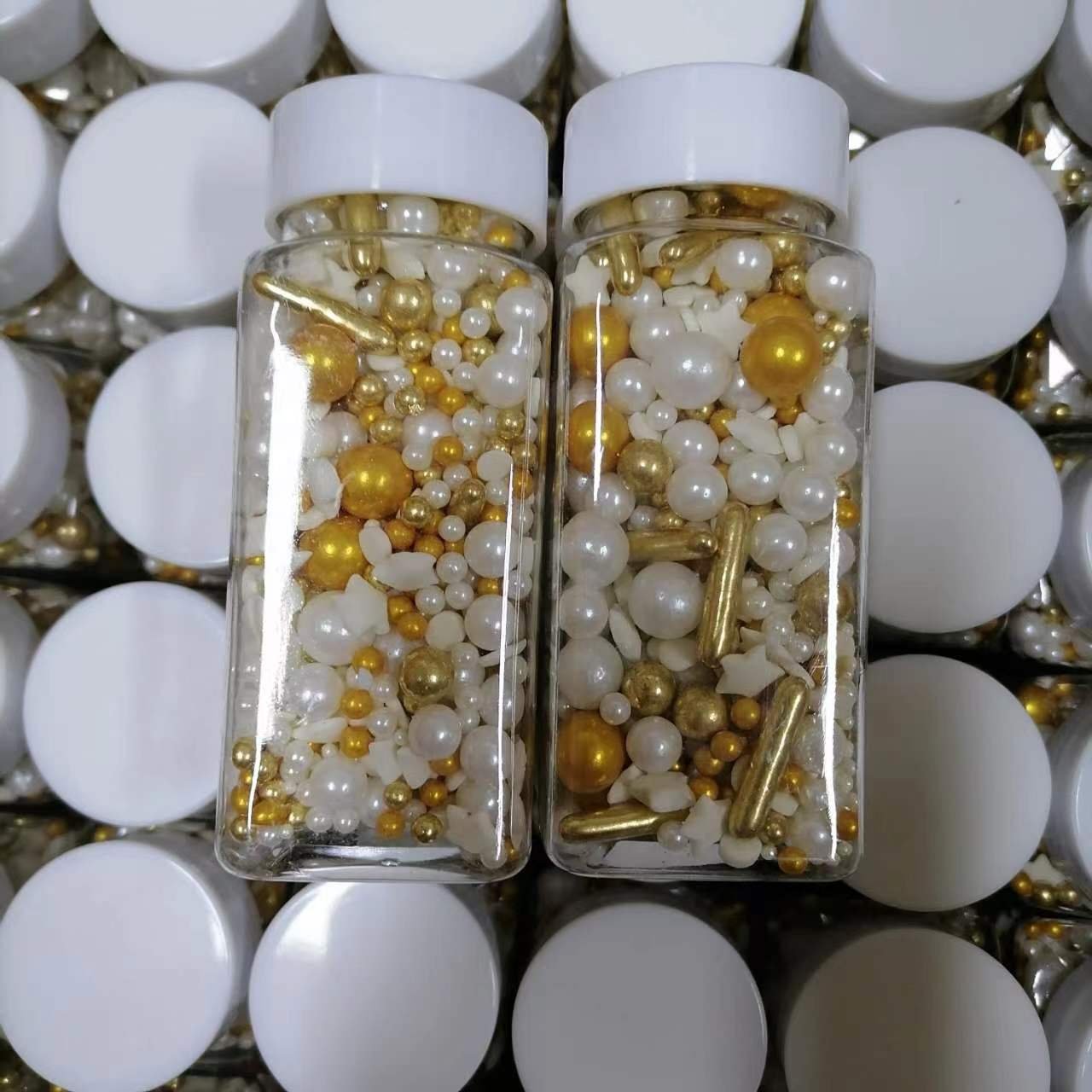 100g 120gColorful Bulk Sprinkles Edible Sugar Beads For Cake Decorations cake Sprinkles