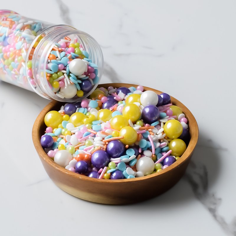 sprinkles candy chrismates day confetti candy rainbow colorful pressed candy can be eat bakery ingredients for cake decoration