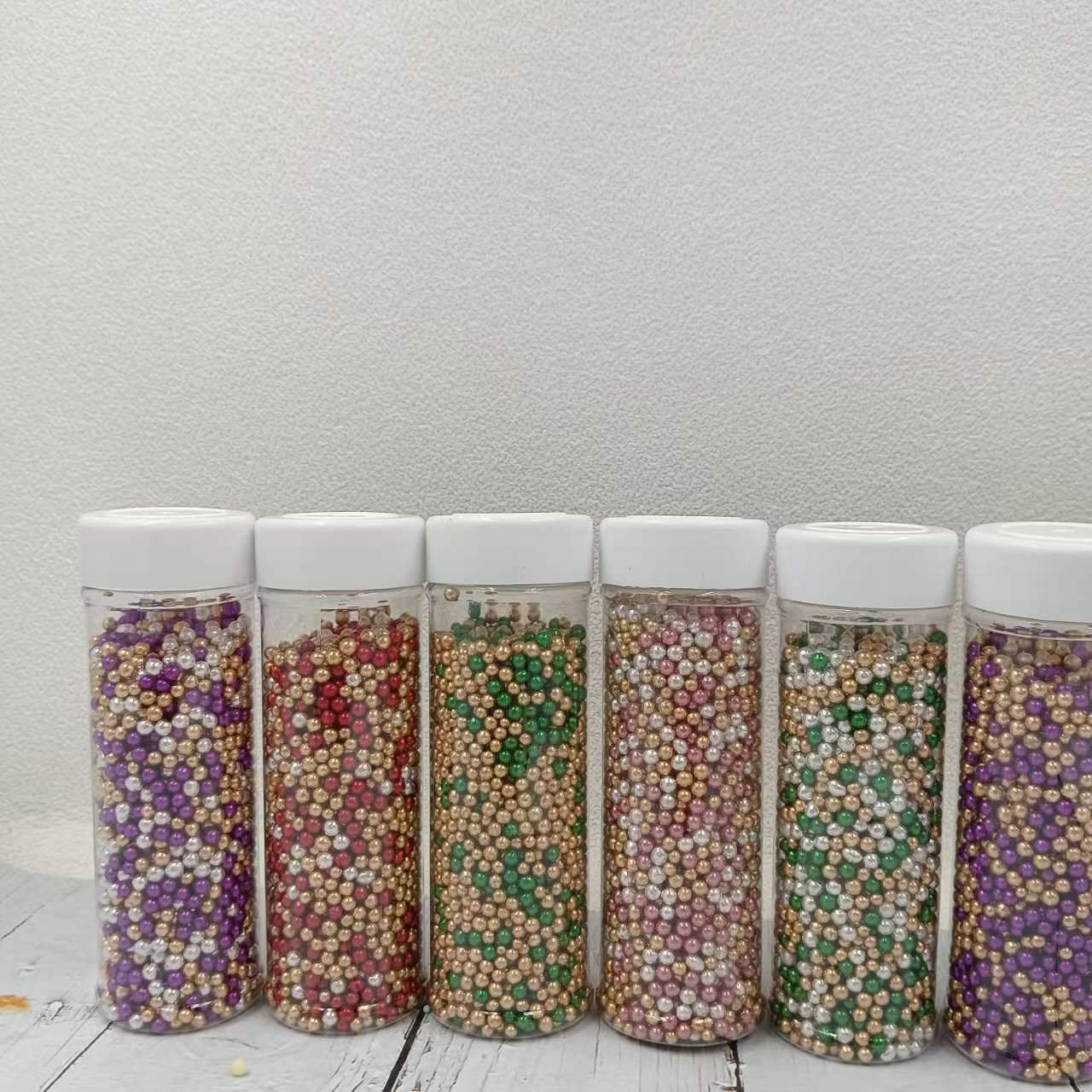 120g Mixed Colorful Edible Sprinkles Sugar Beads For Bakery Decoration Ingredients sprinkles cake decoration