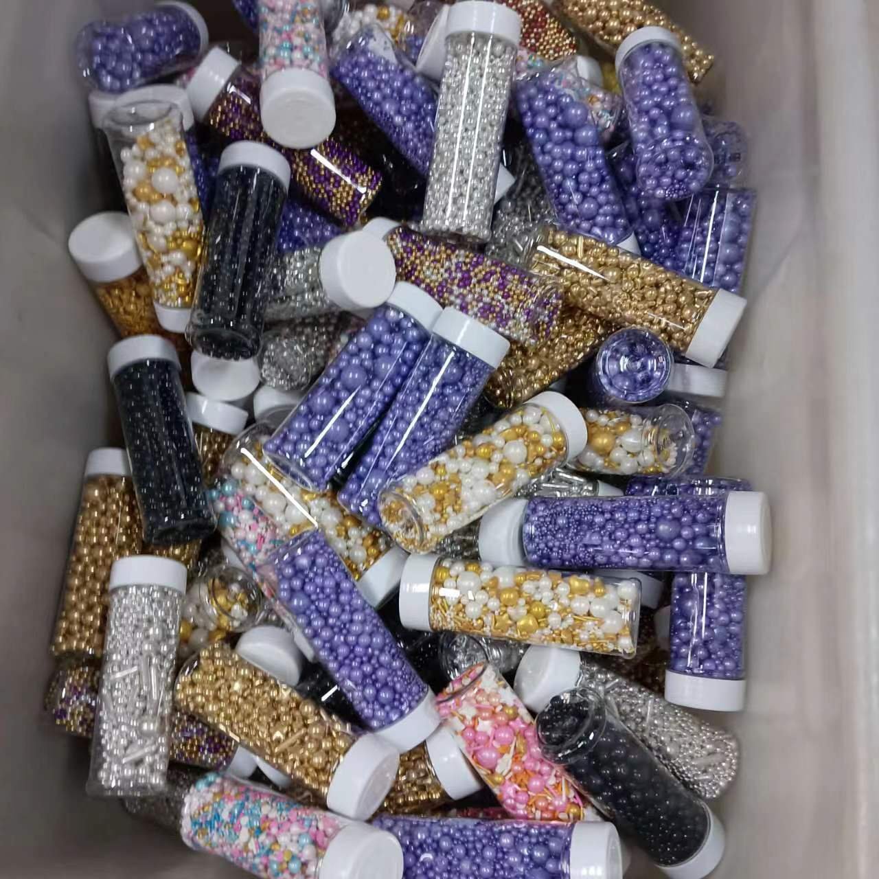 120g Mixed Colorful Edible Sprinkles Sugar Beads For Bakery Decoration Ingredients sprinkles cake decoration