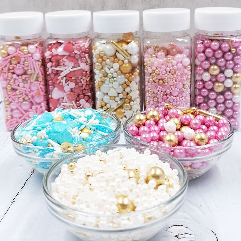 120g Mixed Colorful Edible Sprinkles Sugar Beads For Bakery Decoration Ingredients sprinkles cake decoration