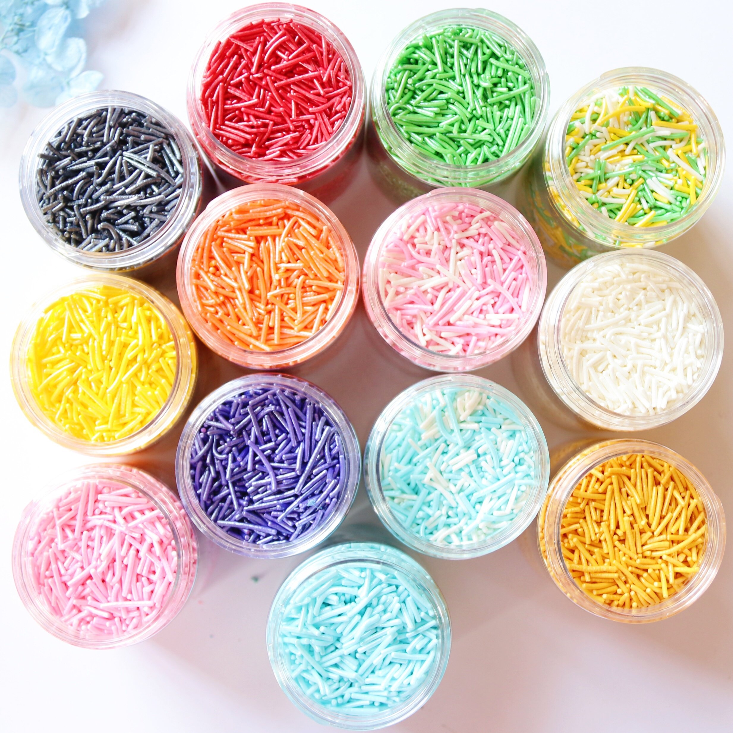Wholesale Edible Jimmies Sugar Sprinkles For Bakery Decoration Ingredients Sweet Mini Rod For Cupcake Decorating