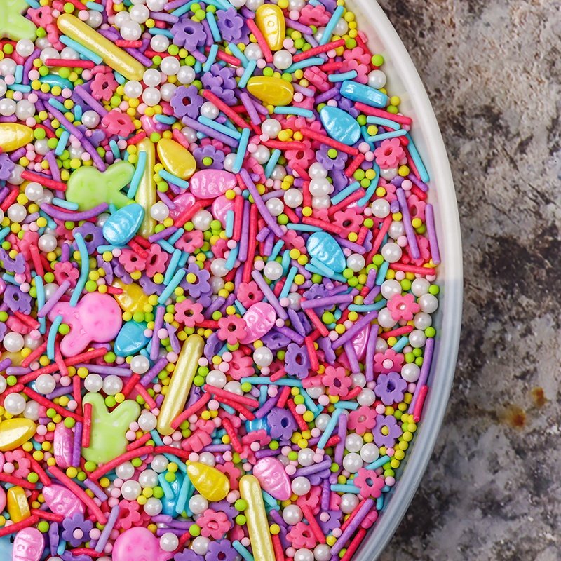 Multicolour Surface Matte Rods Sprinkles Edible Cake Decoration