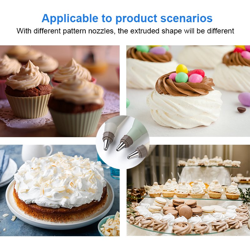 Wholesale Food Grade Cake Decorating Cupcake Icing Piping Bag Reusable Silicone Pastry Bag