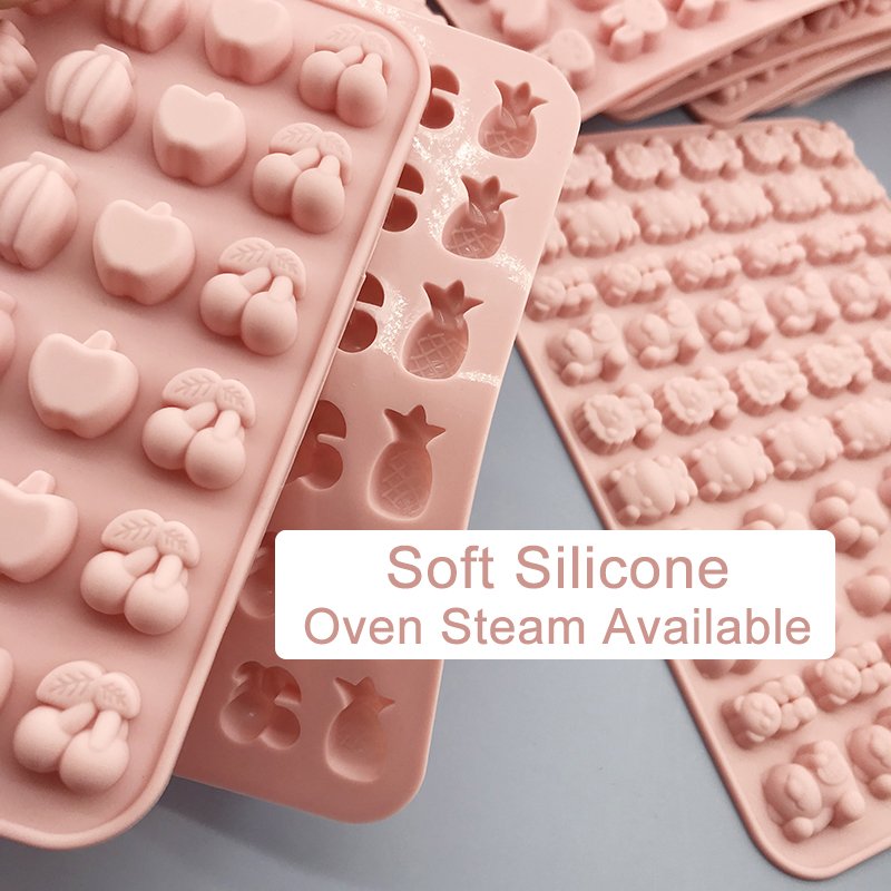 Kinds Sugarcraft Gummy Animal Fondant Chocolate Candy Mould Cake Baking Decorating Tools Silicone Rubber Mold Dropper Grids