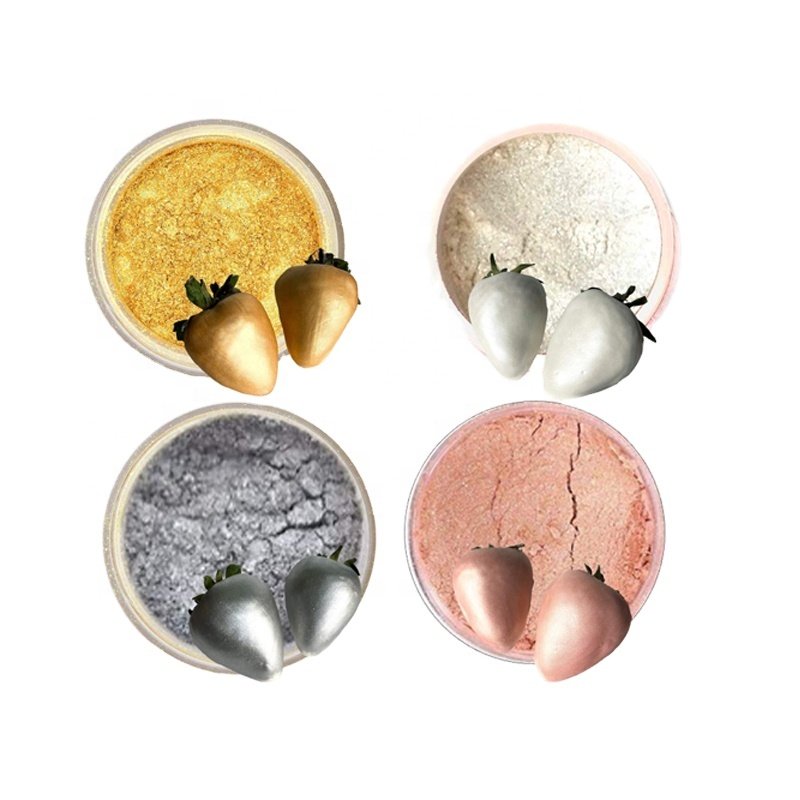 24k Gold Vegan Edible Luster Dust Wholesale Edible Shimmer Glitter Baking Ingredients