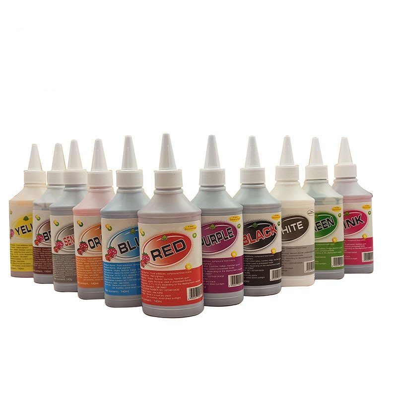 Hot sale bakery decoration ingredients food color for cake ice cream cookies gel colors