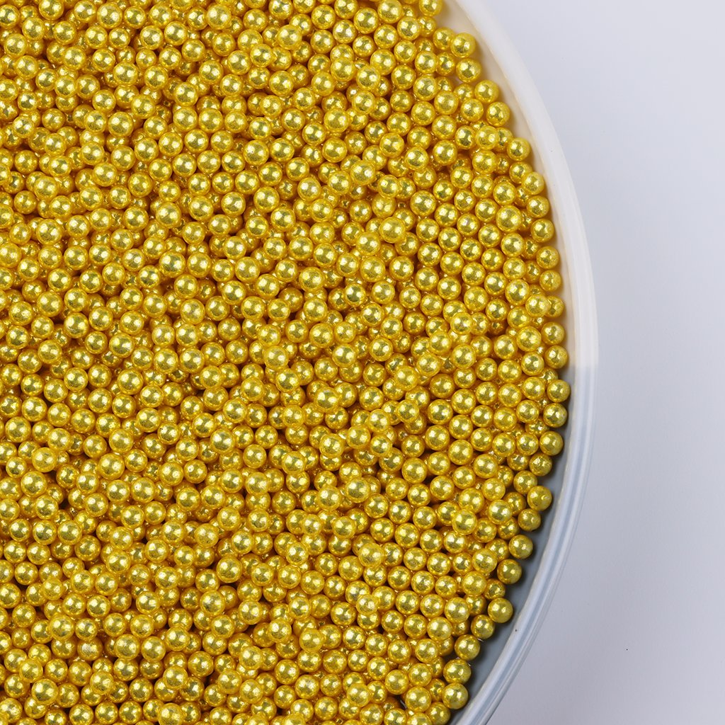 4mm Super silver metallic candy wholesale factory price bake ingredient edible decoration sprinkles candy for cake decoration