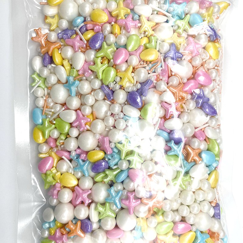 Bulk Holiday Halloween Plastic Quin Fancy Fruity Mix Slime Fire Edible Sugar Cake Cupcake Container Sprinkles