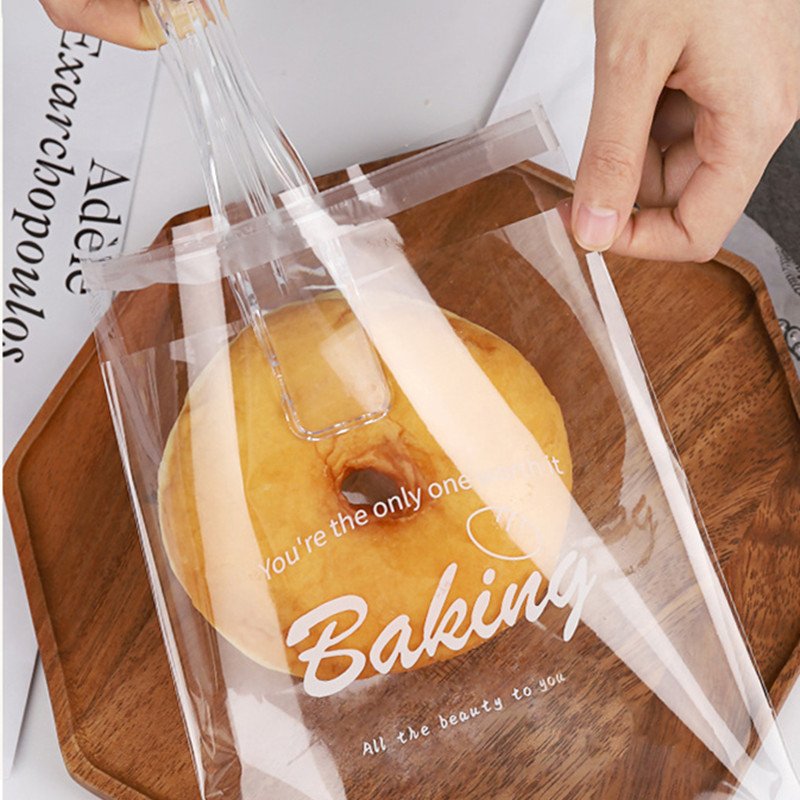 Wholesale Custom Logo Printing Price Cheap OPP Loaf Toast Wicket Bakery Bread Packaging Bag