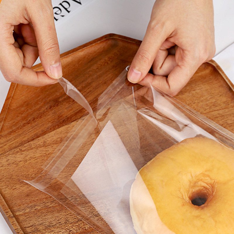 Wholesale Custom Logo Printing Price Cheap OPP Loaf Toast Wicket Bakery Bread Packaging Bag