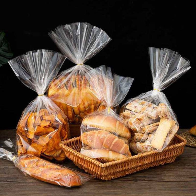 Wholesale Custom Logo Printing Price Cheap OPP Loaf Toast Wicket Bakery Bread Packaging Bag