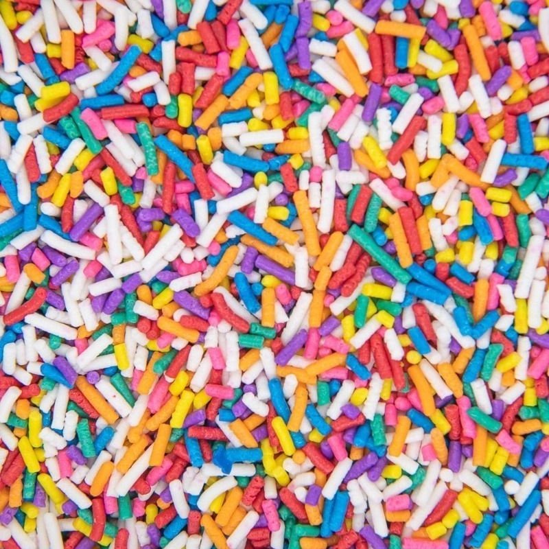 Low Price Colorful Mixed Needle Sprinkles Edible Jimmies For Cake IceCream Donut Decoration