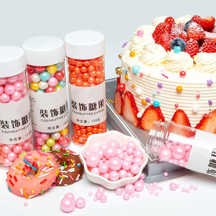 Hot Selling Good Quality Clay Slime White Cake Sprinkles 15 Mm