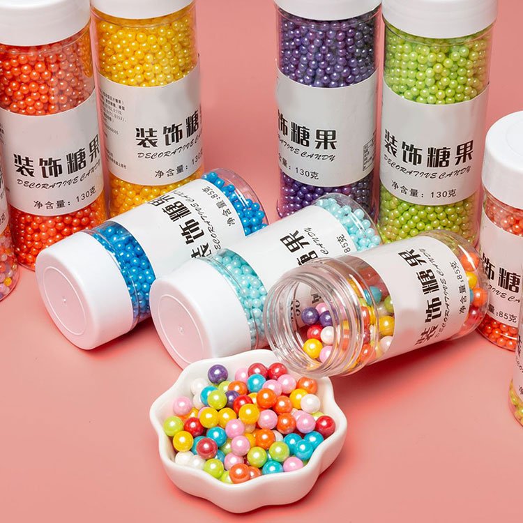 Hot Selling Good Quality Clay Slime White Cake Sprinkles 15 Mm