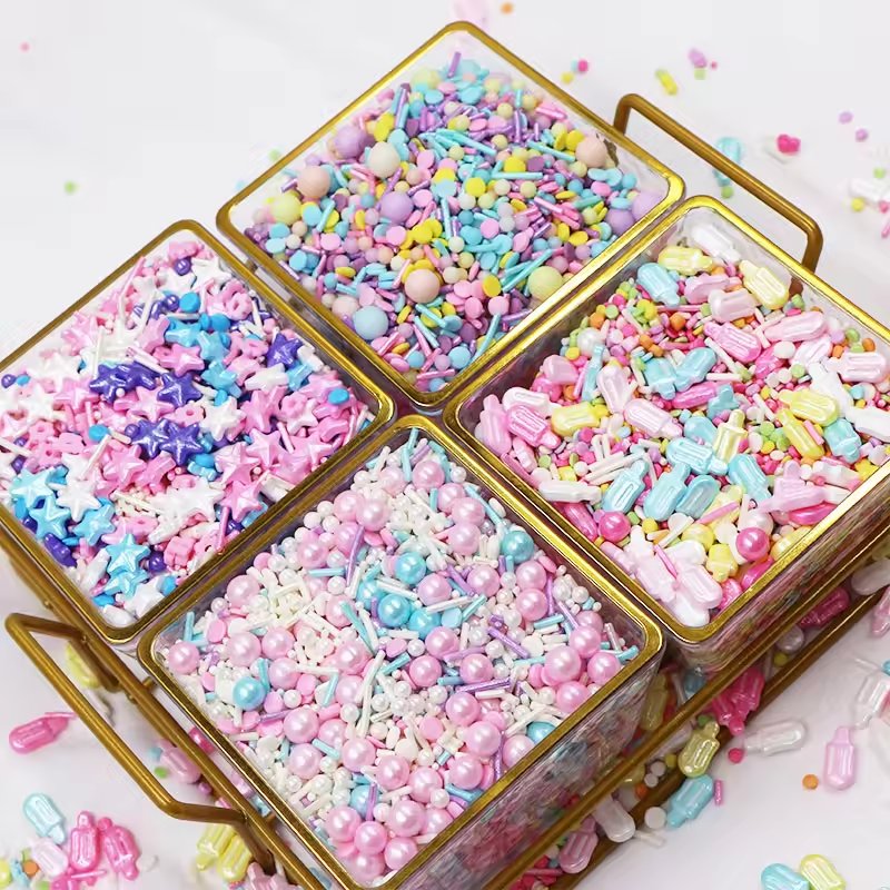 120g HALAL Mermaid Tails Candy Sprinkles Mixed Edible Cake Decoration for Bakery Ingredients