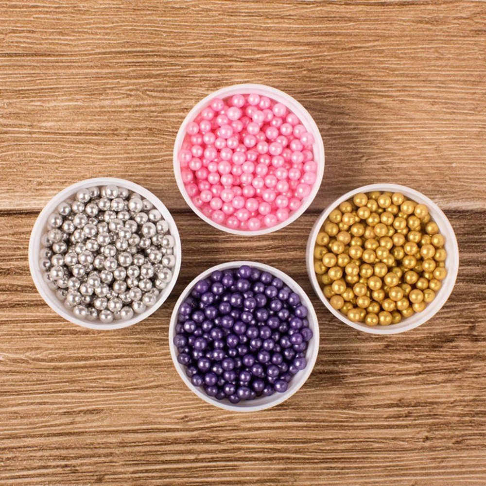 Cake decorating pearl edible sprinkles cupcake made of candy cake tools