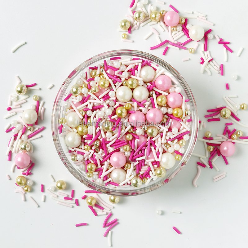 Halal Sprinkles Mixes Cake Sprinkles Wholesale Edible Sprinkles Cake Decoration For Cookies Chocolates Donuts Cake Decorations