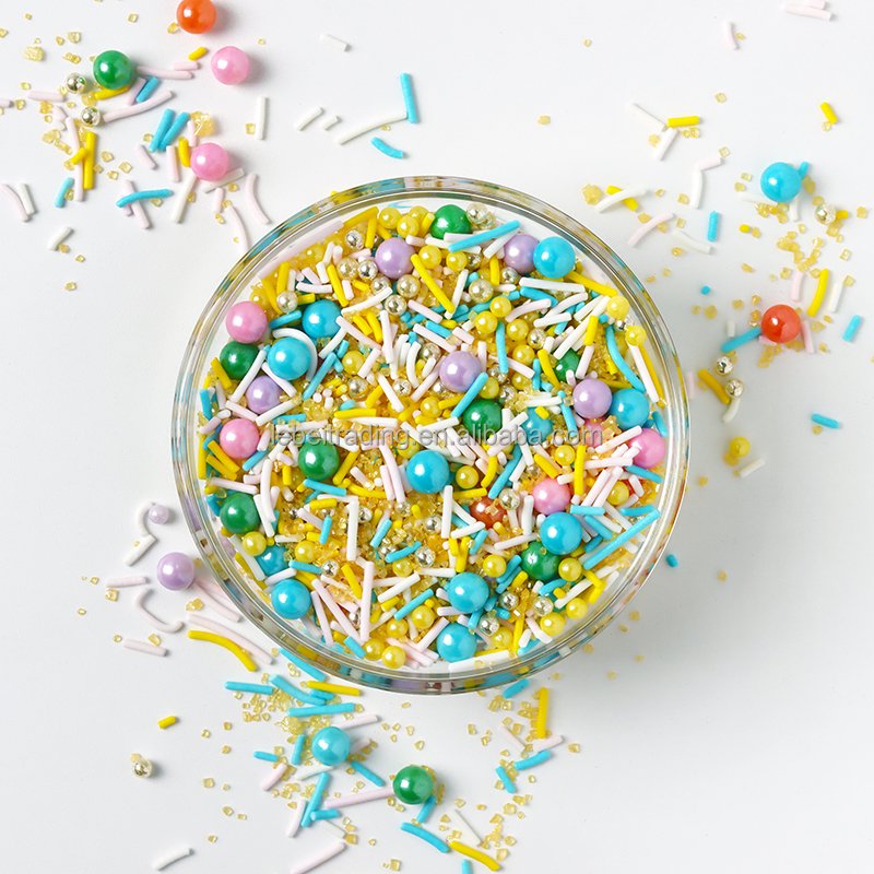 Halal Sprinkles Mixes Cake Sprinkles Wholesale Edible Sprinkles Cake Decoration For Cookies Chocolates Donuts Cake Decorations